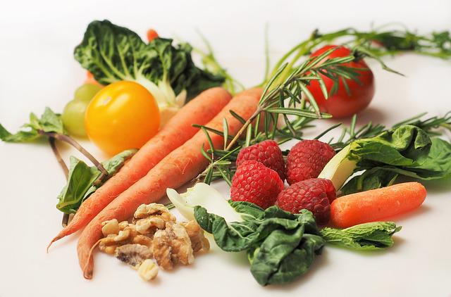 A variety of vegetables on a light background