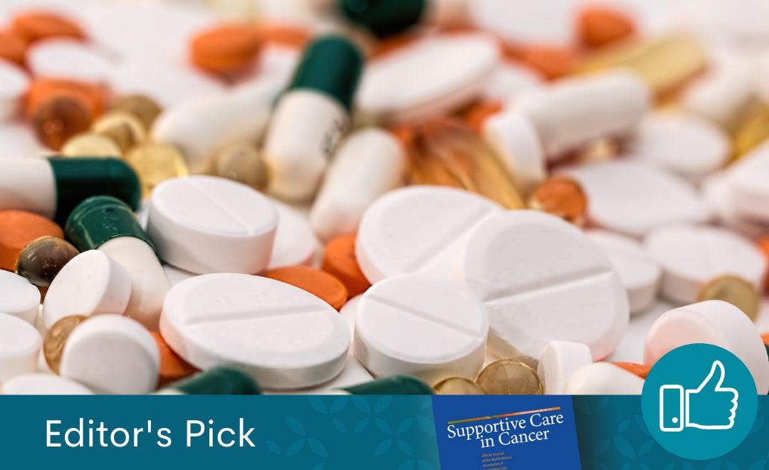 A variety of pills in a pile. Bottom banner text reads "Editor's Pick"