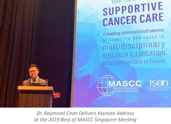 Dr Raymond Chan delivers keynote address at the 2019 Best of MASCC Singapore Meeting